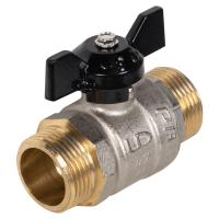 Кран шаровой латунный LD Pride 47.25.Н-Н.Б Ду 25 Ру 40 нр-нр, (бабочка)