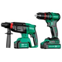 Набор аккумуляторного инструмента STALKER Kit (D20 Li BL+RH20 Li BL)