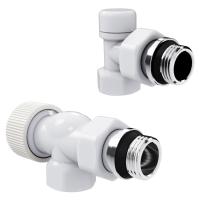 Набор термостатический осевой Royal Thermo Design 1/2"М30х1,5 (Белый)