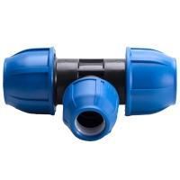 Тройник компрессионный переходной PN16 d 25х20х25 для ПЭ труб, РТП