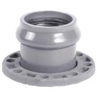 Патрубок ХЕМКОР раструбный с металлическим фланцем 110х100 мм