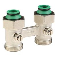 Узел нижнего подключения MVI прямой, для двухтрубных систем шарового типа 3/4"x3/4" (под плоскость)