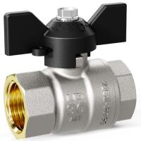 Кран шаровой латунный LD Pride 47.15.B-B.Б Ду 15 Ру 40 вн-вн, бабочка