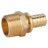 Переходник Gappo с наружной резьбой латунный 20-R 1/2"