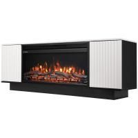Каминокомплект: Очаг Electrolux EFP/P-3620LS, портал Como 36 белый, черный, р/в
