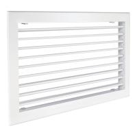 Решетка настенная однорядная SHUFT 1 WA 400x150