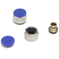 Соединение REHAU резьбозажимное flex/pink+ 16х2,2x3/4" с евроконусом, никелир. латунь