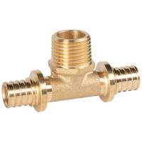 Тройник Royal Thermo ritable аксиальный, латунь НР 20х1/2х20