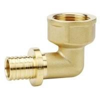Угол VARMEGA Slide-fit 90 гр., ВР, 16x1/2", аксиальный, латунь, VM51511