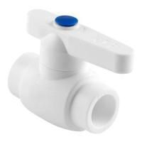 Кран шаровой бел. PP-R D 20 Стандарт (ст.проход), РТП (60)