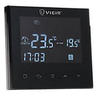 Термостат VIEIR комнатный черный VR406-C