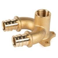 Тройник Royal Thermo ritable радиальный U-тип латунь, ВР 20х1/2х20
