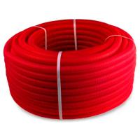 Труба РТП ПНД гофрированная 32 красная (вн.диаметр 27 мм, 50м)