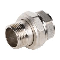 Соединение разъемное прямое (американка) LD DN25 вн-нр, латунь никелированная (с биркой)