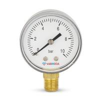 Манометр VARMEGA радиальный 50 мм, 10 бар, 1/4", VMMT10-501002