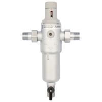 Фильтр сетчатый VARMEGA промывной, комбинированный 1/2", PN25, для ГВС и ХВС, VM22901