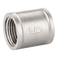Муфта латунная LD LD Pride DN20 (3/4") ВР латунь никель БЕЗ БИРКИ