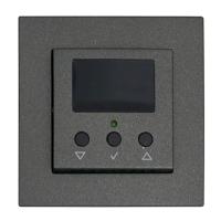 Терморегулятор комнатный Экосвет-200 для внутрипольных конвекторов с вентилятором, антрацит