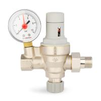 Клапан VARMEGA подпиточный 1/2", мембранный, с манометром, VM23001