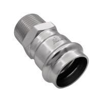 Соединитель VIEIR прямой нерж. сталь с нар.р. 35×11/4" VER-PRO (30/3шт)