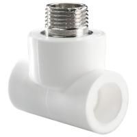Тройник TEBO бел. PP-R комб. 20х3/4" НР (15/90), арт. 030040503