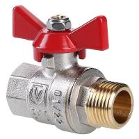 Кран шар. Valtec VT.218.N.06 BASE ВН 1" бабочка