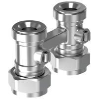 Узел нижнего подключения радиатора с байпасом SMART RADI G3/4"НР ЕВРОКОНУС-G3/4"НГ (1084686)