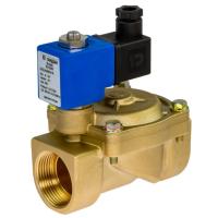 Клапан электромагнитный РИДАН EV220R, G1 1/2, NBR,норм.откр, 0,5…12 бар, с катушкой 230В, 50/60 Гц
