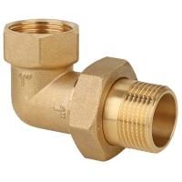 Соединитель Gappo угловой (Американка) ВР-НР латунная 1/2"