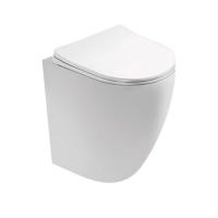 Унитаз AQUATEK ЕВРОПА подвесной, безободковый с сиденьем 490х360х320мм AQ1900-00