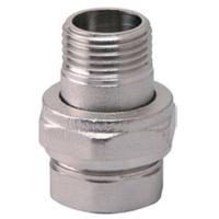 Соединитель VIEIR прямой, разъемный (американка), конусный ВН 3/4" никел. HJKN44