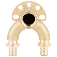 Угол VARMEGA латунный настенный проходной ВР Slide-fit 16x16x1/2", аксиальный, VM52111