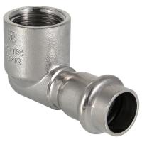 Угольник из нержавеющей стали ВР 35х1 с внутренней резьбой Valtec, (VTi.952) (уп. 5 шт)