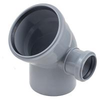 Отвод Политэк Пайп 110х45гр. с выходом 50 правый ВК