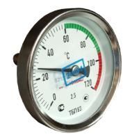 Термометр биметаллический осевой Дк63 L-50мм G1/2" 120C