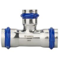 Тройник VARMEGA раструбный Inox Press переходной 28x15x28