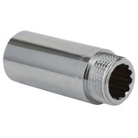Удлинитель Gappo ВР-НР хромированный 3/4" x 80 мм