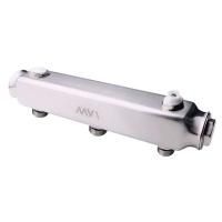 Коллектор MVI ML.403.06 из нержавеющей стали, м/ц расстояние 100мм,1"x1/2" 3 вых.