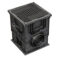Дождеприемник пластиковый Aquastok Master 350х350х420 (в сборе с решеткой)