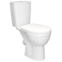 Унитаз-компакт Rosa Ресса для инв горизонт выпуск н/подвод с арм 2реж слив с сиденьем ПП белый