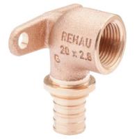 Угольник REHAU настенный ВР 20-1/2" короткий RX+ , бронза